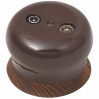 Телевизионная розетка Фаберже, Цвет: Шоколадная ночь