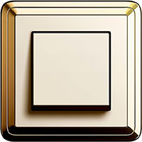 GIRA, ClassiX, Цвет: Латунь/Кремовый