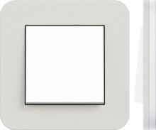 Gira, E3, Цвет: Светло-серый матовый / Белое основание