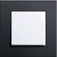 GIRA, Esprit, Цвет: Черный алюминий / Белый глянцевый