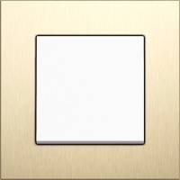 GIRA, Esprit, Цвет: Алюминий-светлое золото / Белый матовый