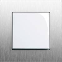 GIRA, Esprit, Цвет: Сталь / Белый глянцевый