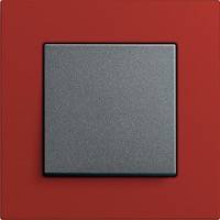 GIRA, Esprit, Цвет: Красный Linoleum-Multiplex / Антрацит