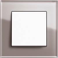 GIRA, Esprit, Цвет: Дымчатое стекло / Белый матовый