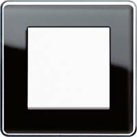 GIRA, Esprit, Цвет: Черное стекло Glass C / Белый матовый