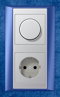 GIRA, A plus, Цвет: Синий / Белый