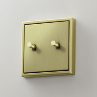 JUNG, LS 1912, тумблер в форме конуса, Цвет: Латунь классическая