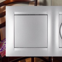 Блок выключатель и диммер Simon 15, Цвет: Алюминий