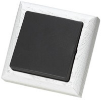 Simon 73 Loft, Цвет: Молочно белый Plump / Графитовая клавиша