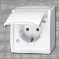 Розетка ABB, Ocean, Цвет: Альпийский белый