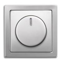 ABB, Pure Сталь, Цвет: Нержавеющая сталь, Механизм: Диммер