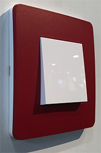 Выключатель, Unica Studio, Цвет: Красный
