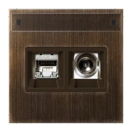 Розетка одиночная TV+RJ45
LS 990,  LS-design,  телевизионная (TV),  одинарная,   цвет - латунь античная,  металл,  MMDME4521AT,  JUNG
 - PULSAL.RU