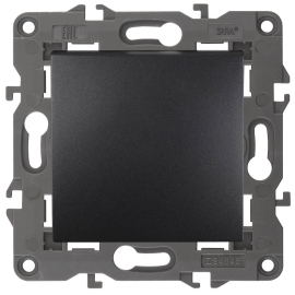 Кнопка Н.О. 
Elegance,  одноклавишный,   цвет - антрацит,  пластмасса,  Б0047866,  14-1111-05,  ЭРА
 - PULSAL.RU