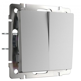 Кнопка Н.О.+Н.О.
Alumax,  Split,  Slab,  Senso,  Baguette,  Acrylic,  Platinum,  Elite,  Snabb,  Stream,  Flock,  Stark,  Fiore,  Favorit,  Diamant,  Aluminium,  Antik,  Metallic,  двухклавишный,   цвет - серебряный,  пластмасса,  W1122406,  a062574,  Werkel
 - PULSAL.RU