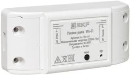 Умное реле с Wi-Fi, 1-но канальное, 10А
Стокгольм,  Connect,   цвет - белый,  пластмасса,  ss-10a-wf,  EKF
 - PULSAL.RU