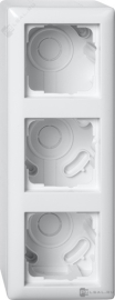 Корпус для накладного монтажа с установочной рамкой
Standard 55,   цвет - белый глянцевый,  пластмасса,  106303,  1063 03,  Gira
 - PULSAL.RU