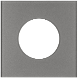 Рамка для розеток
GLARE,  1 пост,   цвет - серое стекло,  вертикальная,  горизонтальная,  стекло,  043834 ARL,  043834,  Аrlight
 - PULSAL.RU