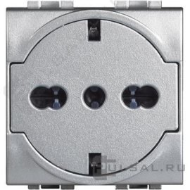 Розетка с плоской панелью
LivingLight,  LivingLight AIR,  со шторками,  с заземлением,  одинарная,  безвинтовые клеммы,   цвет - алюминий,  пластмасса,  NT4140/16F,  BTicino
 - PULSAL.RU