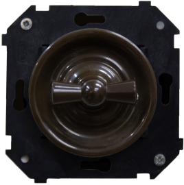 Переключатель перекрестный
Шедель,   цвет - коричневый,  пластмасса,  B3-203-22,  Bironi
 - PULSAL.RU