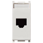 Розетка  RJ45 CAT 5E UTP T568A/B
Plana,  Plana Up,  одинарная,   цвет - белый,  пластмасса,  14338.8 VIM,  14338.8,  Vimar
 - PULSAL.RU