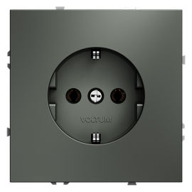 Розетка
S70,  без шторок,  с заземлением,  одинарная,  безвинтовые клеммы,   цвет - титан,  пластмасса,  VLS040106,  Voltum
 - PULSAL.RU