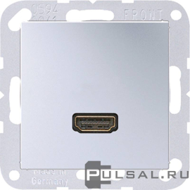 Розетка HDMI
A VIVA,  A 500,  A creation,  A 550,  A flow,   цвет - алюминий,  пластмасса,  MAA1112AL,  MA A 1112 AL,  JUNG
 - PULSAL.RU