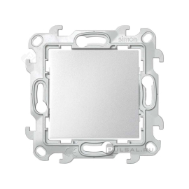 Выключатель кнопочный
Simon 24 Harmonie,  одноклавишный,   цвет - алюминий,  пластмасса,  2450150-033,  Simon
 - PULSAL.RU