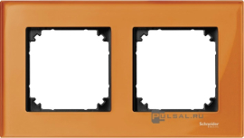 Рамка
M-Elegance,  2 поста,   цвет - кальцит,  вертикальная,  горизонтальная,  стекло,  MTN404202,  MEG404202,  Merten
 - PULSAL.RU