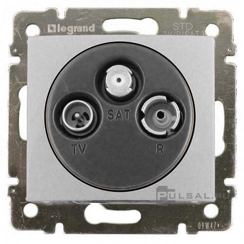 Розетка оконечная
Valena,  телевизионная (TV),  спутниковая (SAT),  радио (R),  тройная,   цвет - алюминий,  пластмасса,  770136,  7 701 36,  Legrand
 - PULSAL.RU Розетка оконечная
Valena,  телевизионная (TV),  спутниковая (SAT),  радио (R),  тройная,   цвет - алюминий,  пластмасса,  770136,  7 701 36,  Legrand
 - PULSAL.RU