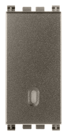 Выключатель
Arke,  одноклавишный,  без подсветки,  с возможностью подсветки,   цвет - металл,  пластмасса,  19000.M VIM,  19000.M,  Vimar
 - PULSAL.RU