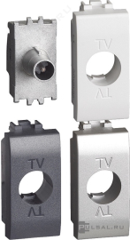 Розетка одиночная
LivingLight,  LivingLight AIR,  телевизионная (TV),  одинарная,   цвет - антрацит, алюминий, белый,  пластмасса,  LN4202D,  BTicino
 - PULSAL.RU