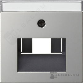Накладка с полем для надписи
E2,  одинарная,  двойная,   цвет - нержавеющая сталь,  металл,  0284600,  0284 600,  Gira
 - PULSAL.RU