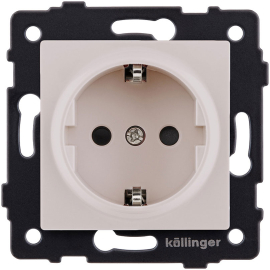 Розетка электрическая
Aspekt,  Eleganz,  Reflex,  с заземлением,  одинарная,  винтовые клеммы,   цвет - кашемир матовый,  пластмасса,  REA-002CM,  Kollinger
 - PULSAL.RU
