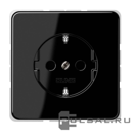 Розетка
CD 500,  CD plus,  без шторок,  с заземлением,  одинарная,  безвинтовые клеммы,   цвет - черный,  пластмасса,  CD1520SW,  CD 1520 SW,  JUNG
 - PULSAL.RU