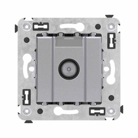 Розетка оконечная
Avanti,  телевизионная (TV),  одинарная,   цвет - закаленная сталь,  пластмасса,  4404523DKC,  DKC_4404523,  DKC
 - PULSAL.RU