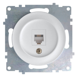 Розетка компьютерная
Garda,  Florence,  одинарная,   цвет - белый,  пластмасса,  1E20701300,  2172770,  OneKeyElectro
 - PULSAL.RU