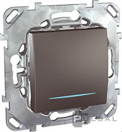 Кнопка Н.О.
Unica Quadro,  Unica Top,  Unica Class,  одноклавишный,  с подсветкой,   цвет - графит,  пластмасса,  MGU5.206.12NZD,  Schneider Electric
 - PULSAL.RU