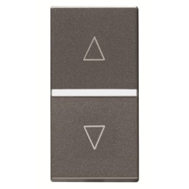 Механизм выключателя жалюзи кнопочный, без фиксации, 1-модульный, серия Zenit, цвет антрацит
Zenit,  без фиксации,  без подсветки,   цвет - антрацит,  пластмасса,  N2144 AN,  2CLA214400N1801,  ABB
 - PULSAL.RU