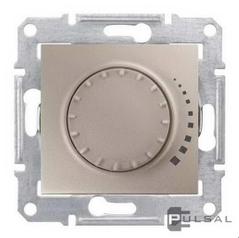 Светорегулятор (диммер) 60-500 Вт/ВА
Sedna,  поворотно-нажимной,  с возможностью управления с 2-х мест,  лампы накаливания и галогенные 220В (R),  лампы с индукционным (обмоточным) трансформ.(L),   цвет - титан,  пластмасса,  SDN2200568,  Schneider Electric
 - PULSAL.RU