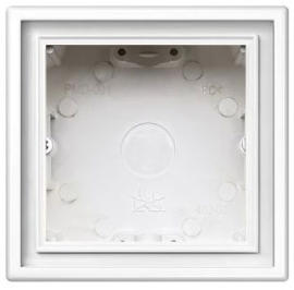 Коробка накладного монтажа с рамкой
Modern,   цвет - белый,  пластмасса,  PMD-001.M/WM,  LIREGUS
 - PULSAL.RU