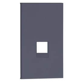 Накладка для механизма розетки RJ45
Soft Touch,  одинарная,   цвет - грифель матовый,  пластмасса,  AL07M2,  MEITON
 - PULSAL.RU