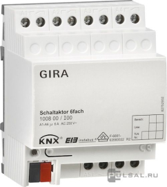 Исполнительное устройство Instabus 6 канальное
100800,  1008 00,  Gira
 - PULSAL.RU