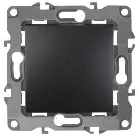 Выключатель
Эра 12,  одноклавишный,  без подсветки,   цвет - антрацит,  пластмасса,  Б0014625,  12-1101-05,  ЭРА
 - PULSAL.RU