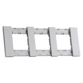 Рамка
Soft Touch,  3 поста,   цвет - серый матовый,  горизонтальная,  пластмасса,  AA4802M3AS,  MEITON
 - PULSAL.RU