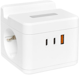 Удлинитель "Куб" - 2 розетки, USB-А + 2х USB Type C с быстрой зарядкой (с подставкой и ночником),   длинна провода - 1,3 мм.,  USB зарядка,   цвет -  белый,  UBA-CUB-2-FC,  EKF - PULSAL.RU Удлинитель "Куб" - 2 розетки, USB-А + 2х USB Type C с быстрой зарядкой (с подставкой и ночником),   длинна провода - 1,3 мм.,  USB зарядка,   цвет -  белый,  UBA-CUB-2-FC,  EKF - PULSAL.RU