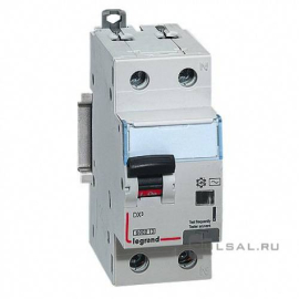 Автоматический выключатель дифференциального тока DX³, 1+N полюс, 20А, C, 6 кА,  тип - AC, 30 мА, 411003, Legrand - PULSAL.RU