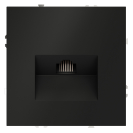 Розетка компьютерная RJ45 Cat.6 (UTP)
S70,  одинарная,   цвет - черный матовый,  пластмасса,  VLS060108,  Voltum
 - PULSAL.RU