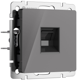 Розетка компьютерная RJ45 Кат.5е UTP
Alumax,  Split,  Slab,  Senso,  Baguette,  Acrylic,  Platinum,  Elite,  Snabb,  Stream,  Flock,  Stark,  Fiore,  Favorit,  Diamant,  Aluminium,  Antik,  Metallic,  одинарная,   цвет - графит акрил,  пластмасса,  W1181044,  a064095,  Werkel
 - PULSAL.RU