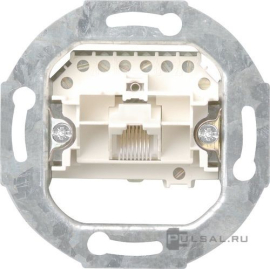Механизм розетки телефонной RJ11/RJ12/RJ45 Cat.3 (ISDN)
Studio,  Standard 55,  E2,  E3,  Event,  Esprit,  ClassiX,  ClassiX Art,  E22,  Edelstahl,  F100,  S-Color,  одинарная,  017900,  0179 00,  Gira
 - PULSAL.RU